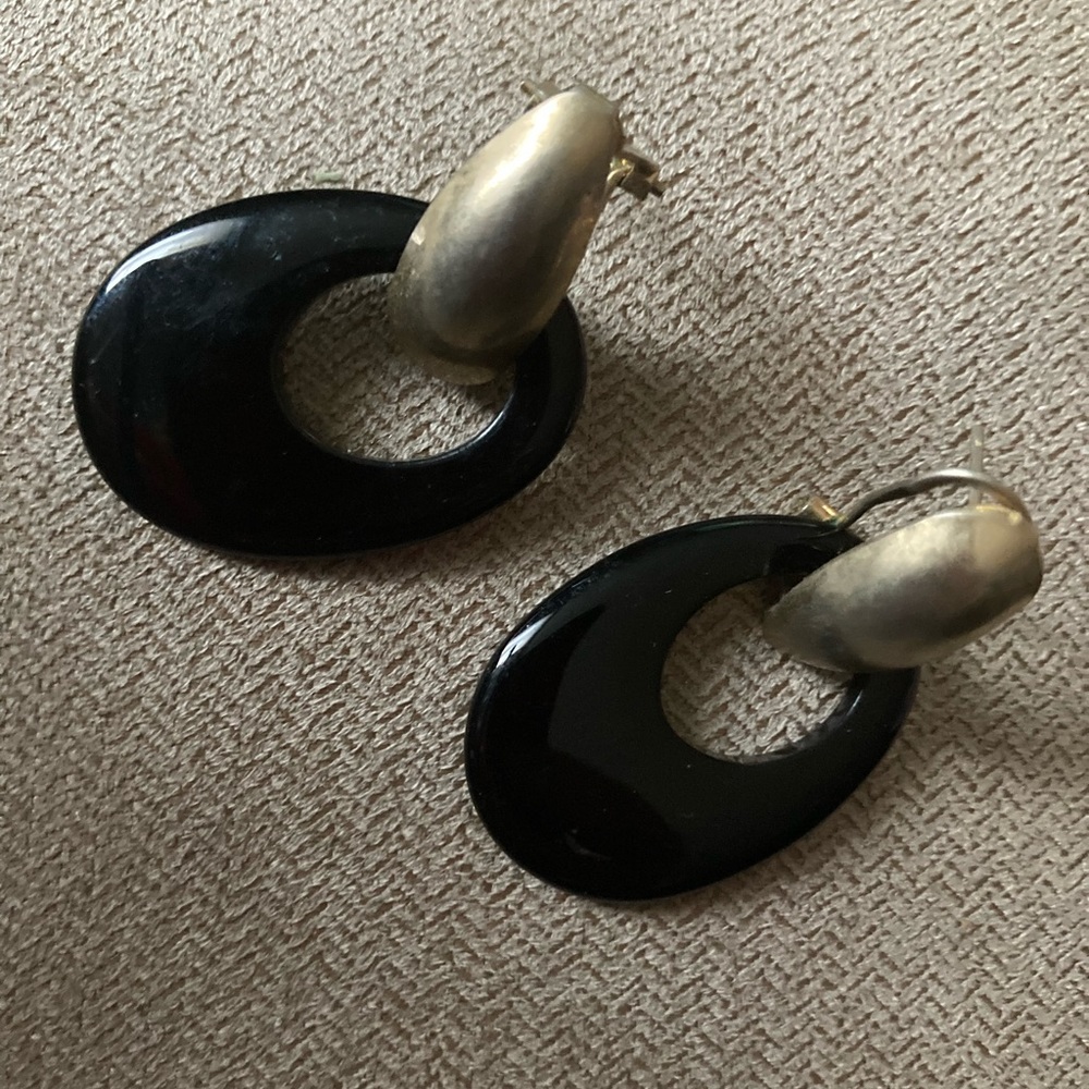 Onyx earrings